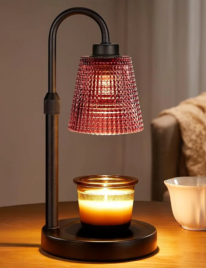 Certified Innqoo Pomegranate Red Candle Warmer Lamp Powerful