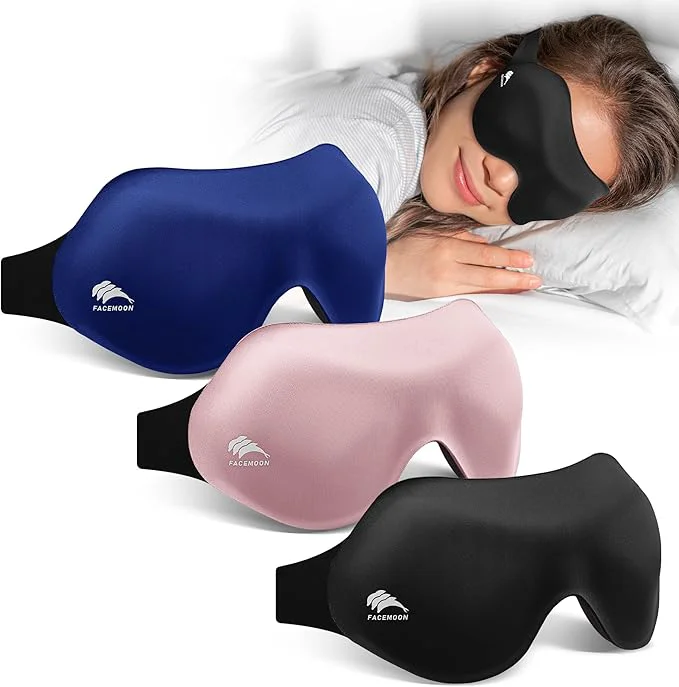 Durable 3 Pack Blackout Sleep Mask Expertly Made