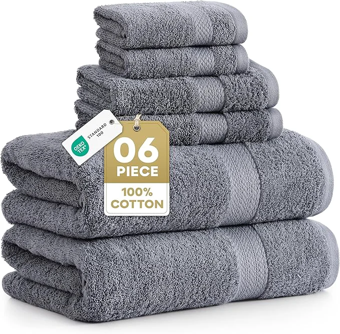 Elite LANE LINEN Cotton Towels Set Expertly Made