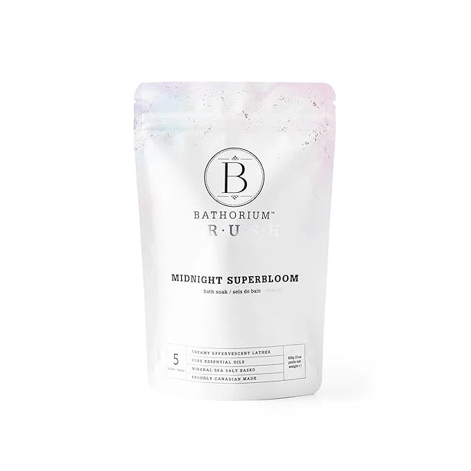 Practical Bathorium Midnight Superbloom Crush Wildflower Bath Soak Butterfly Pea Flower Specialty