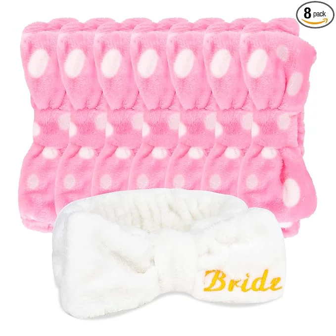 Easy-to-Use CIEHER Spa Headbands for Bachelorette Party Favors Bachelorette Gifts for Traditional