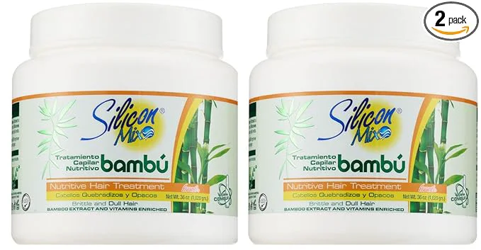 Convenient Silicon Mix Bambu Hair Treatment 36oz Pack of 2 Long-Lasting