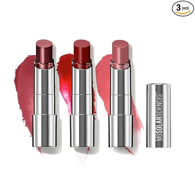 Exceptional MDSolarSciences The Vivids Hydrating Sheer Lip Balm Trio SPF 30 Tinted Carefully Designed