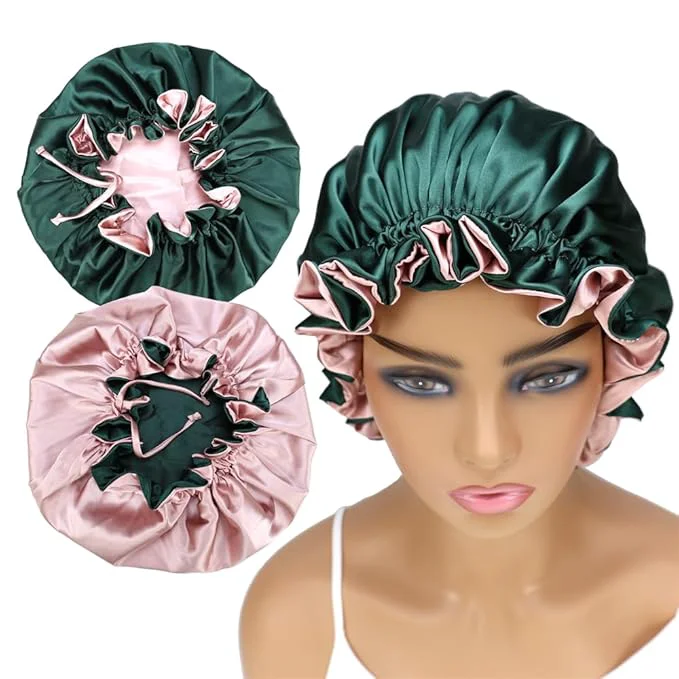 Powerful Adjustable Silk Satin Bonnet Hair Care Caps Authentic