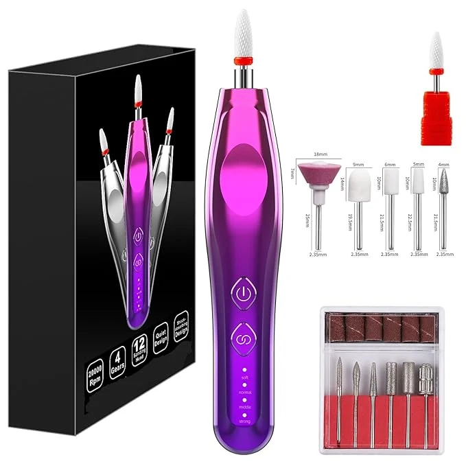 Refined Electric Nail Drill Electric Nail File Cordless Electric Nail File Set Fine Crafted