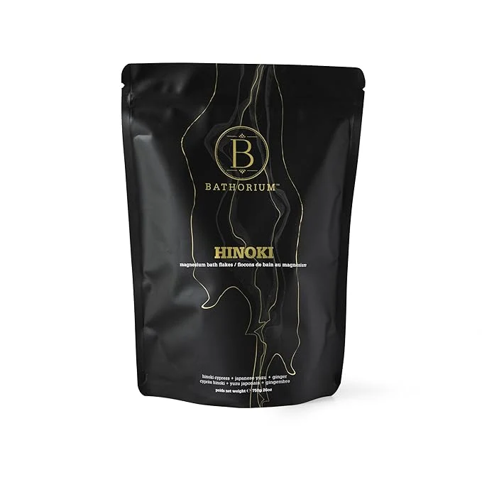 Natural Bathorium Hinoki Mineral Magnesium Chloride Bath Flake Relaxing Bath Soak Clean