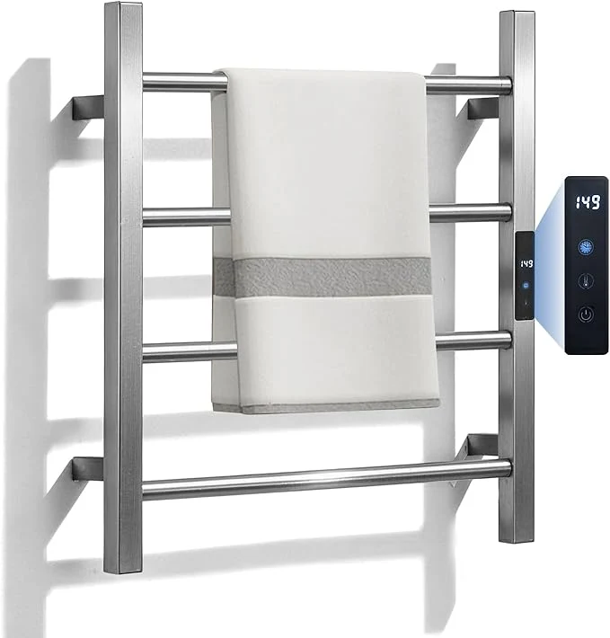 Fashionable Heated Towel Racks for Bathroom Hot Towel Warmer 4 Bars Trusted
