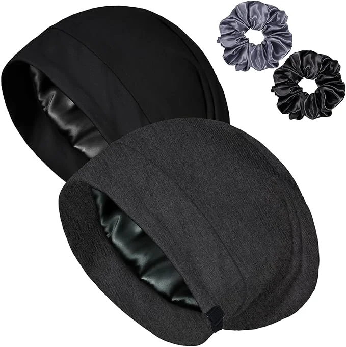 Expertly Made Satin Bonnet for Sleeping Night Cap Adjustable Satin Lined Silk Bonnets Sleep Unique