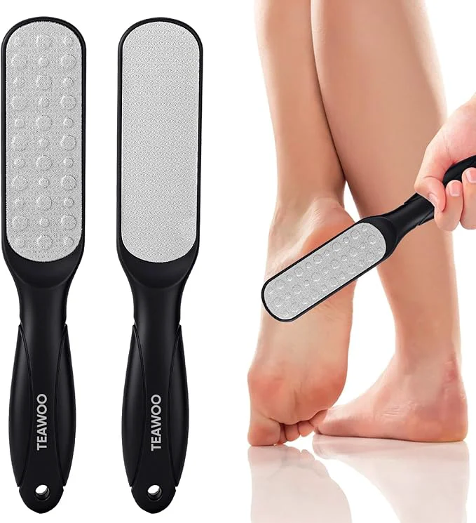 Environmentally Friendly TEAWOO Double Sided Foot File and Callus Remover Stainless Steel Waterproof Fashionable