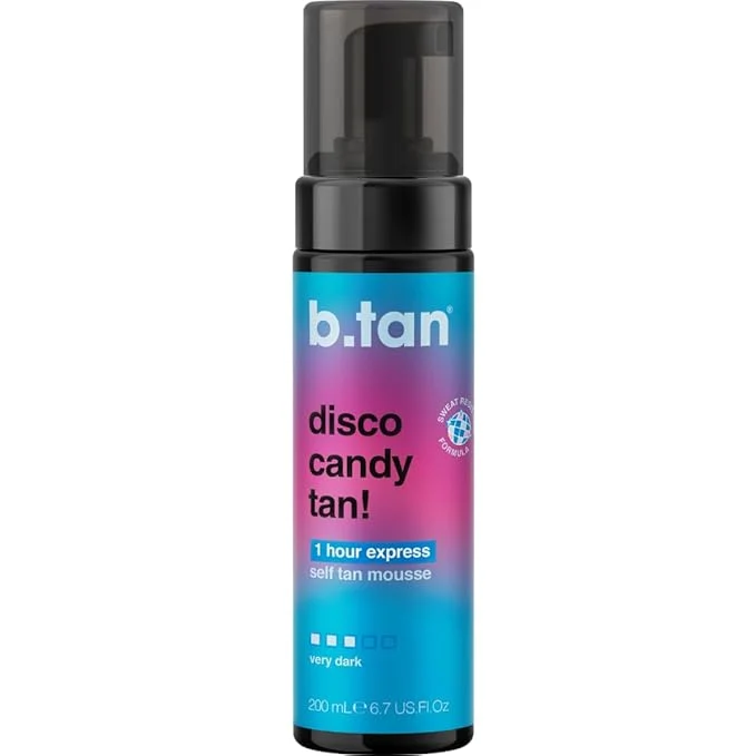 Practical b.tan Dark Self Tanner Mousse Disco Candy Tan Soft
