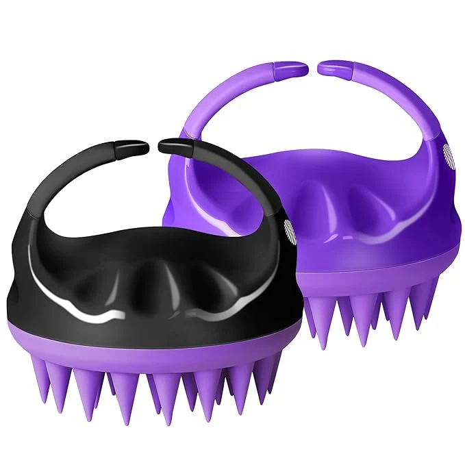 Minimalist HEETA Scalp Massager with Soft Silicone Bristles Durable