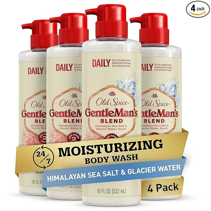 Top-Quality Old Spice GentleMan's Exfoliating Moisturizing Body Wash Lightweight