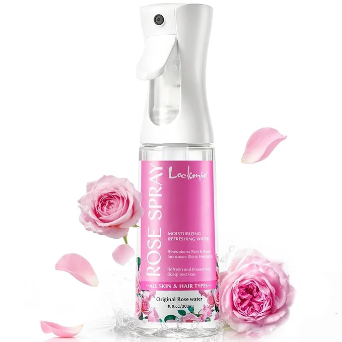 Elegant Rose Water Spray for Face Hair Detailed
