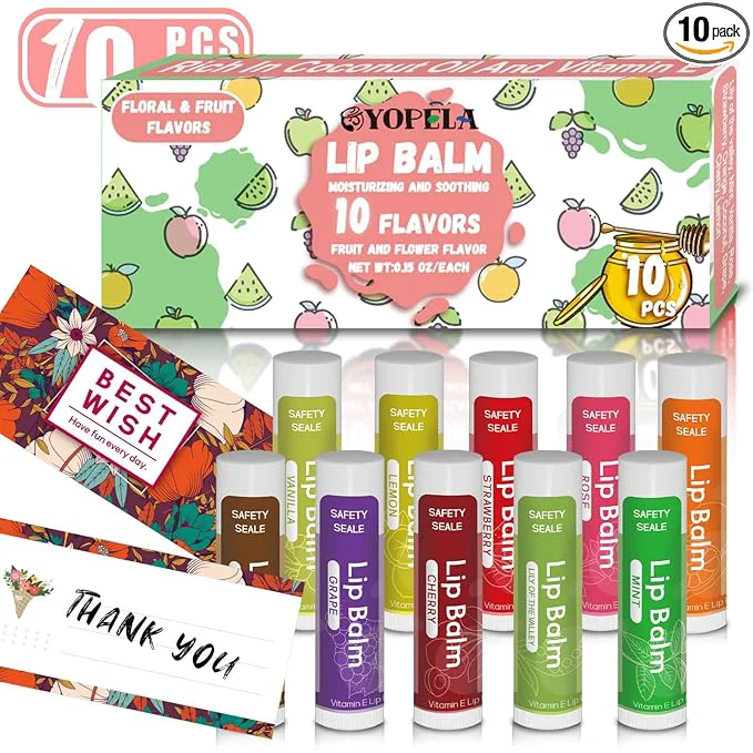 Sophisticated 10 Pack Natural Lip Balm Bulk Optimized