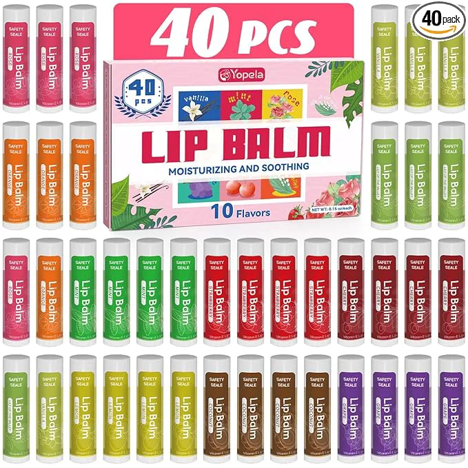 Detailed 40 Pack Natural Lip Balm Bulk Efficient