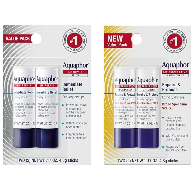 Effective Aquaphor Lip Balm Set with Jojoba Oil and Shea Butter Lip Repair Stick User-Friendly