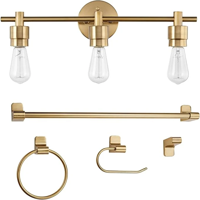 Genuine Globe Electric 51563 5-Piece Bathroom Accessory Set User-Friendly