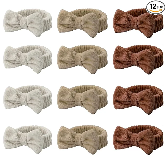 Relaxed Casoty 12 Pcs Skincare Spa Headband Hair Band Flexible