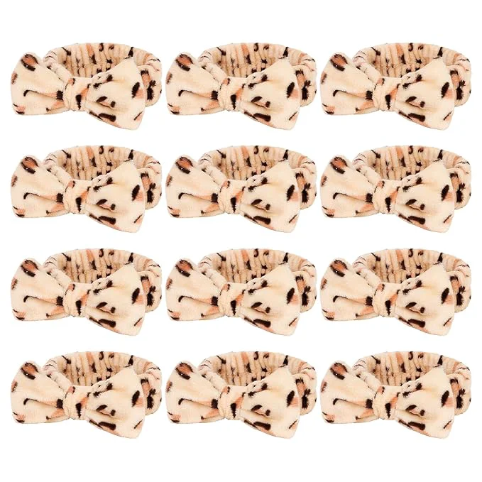 Prestigious Casoty Leopard Print Spa Skincare Headband Head Bands or Washing Face Cute Face Clean