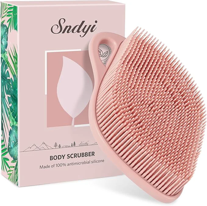Refined Sndyi Silicone Body Scrubber Gentle Exfoliating Body Scrubber Premium