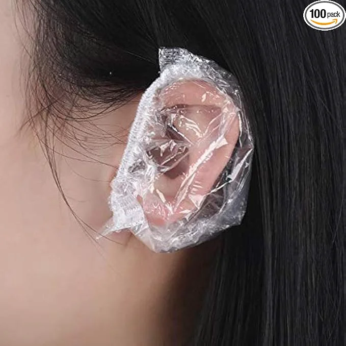 Exceptional 100PCS Ear Protector Caps Disposable Elastic Clear Shower Water Ear Covers Large Carefully Designed