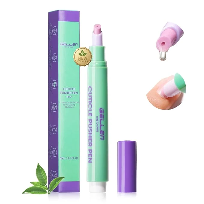 Eco-Friendly Gellen 6ml Ceramic Cuticle Oil Pusher Pen Cuticle Remover Cuticle Oil Pen Lightweight