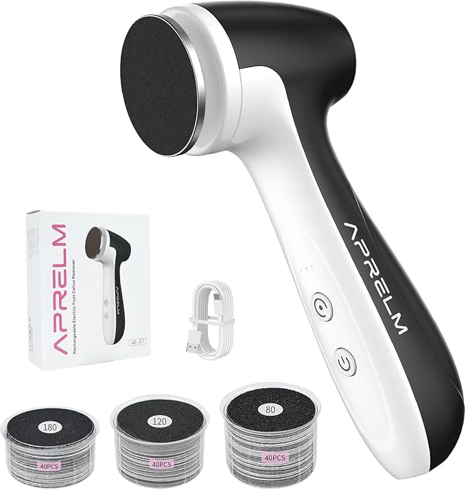 Expertly Made APRELM Rechargeable Electric Foot Callus Remover Sophisticated