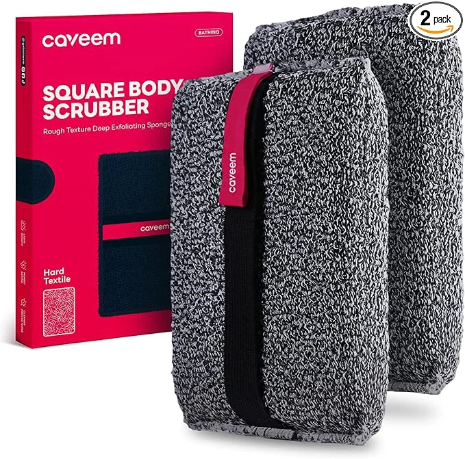 Refined Caveem Exfoliating Body Scrubber Rough Exfoliation Body Exfoliator Sponge Stylish