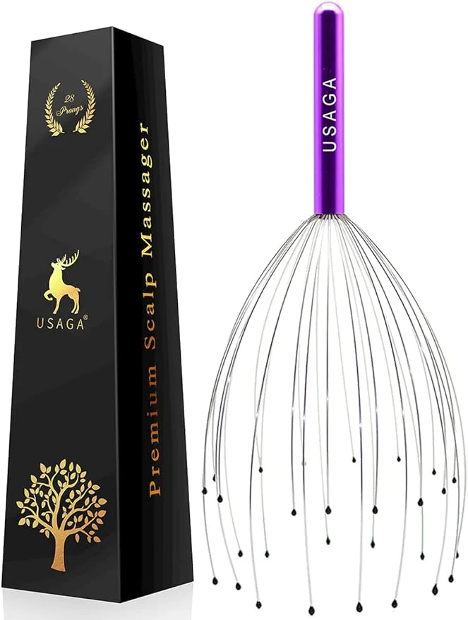 Pure USAGA 28 Fingers Head Scratcher Head Massager Scalp Massager Refined
