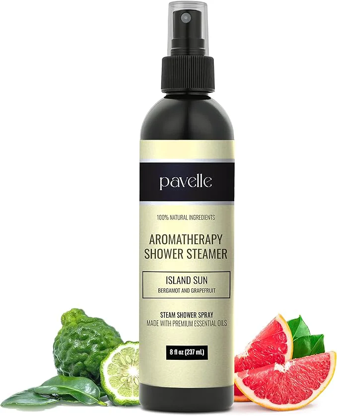 Long-Lasting Pavelle Aromatherapy Shower Steamer Natural Relaxing Essential Oil Spray Recyclable