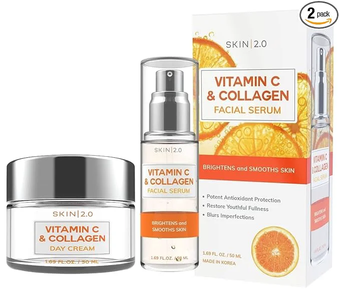 Stylish Skin 2.0 Vitamin C Collagen Serum Day Cream Set Traditional