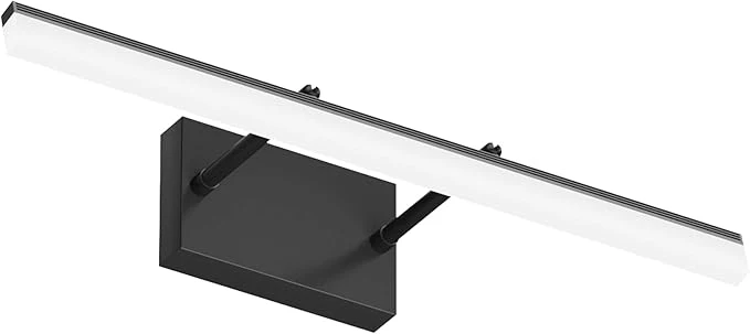 Top-Quality Aipsun 24 inch Black LED Vanity Light Adjustable Modern Bathroom Vanity Light Expertly Made