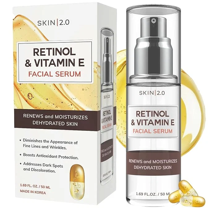 Effective Skin 2.0 Retinol Vitamin E Face Serum Reusable