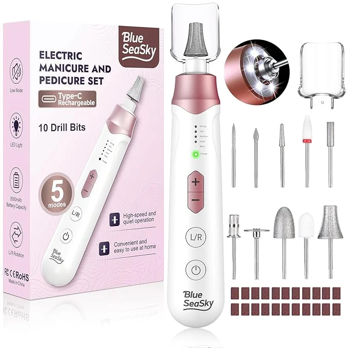Reusable Professional Electric Nail Drill 2000mAH Portable Cordless Electric Nail File Original