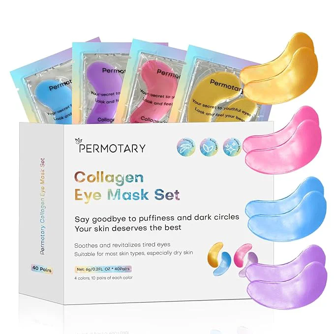 Reliable Permotary Under Eye Patches Collagen Crystal Eye Mask Long-Lasting