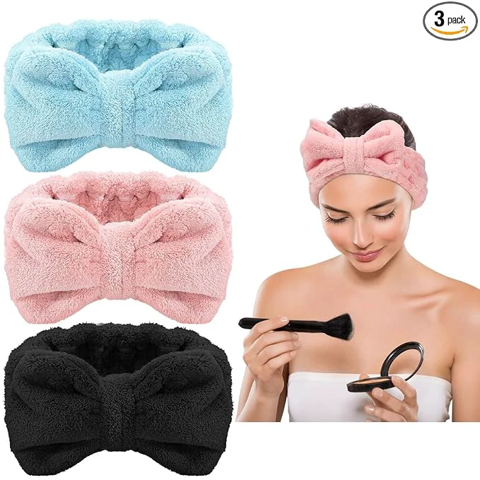 High-Performance 3 Pieces Towel Headbands for Women Makeup Headband for Washing Face Makeup Spa Luxury