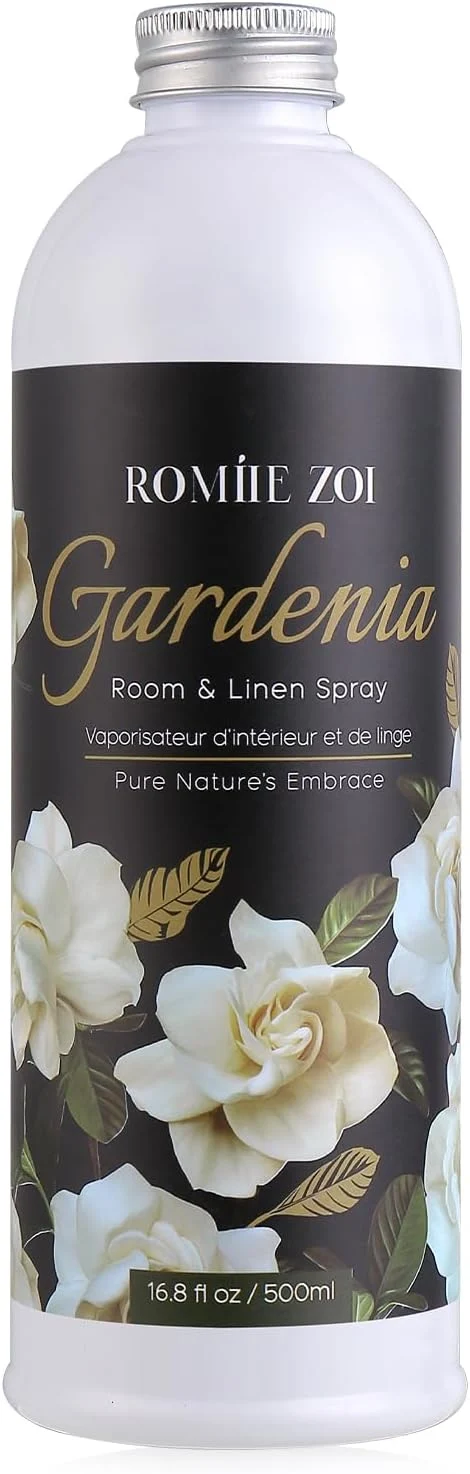 Reusable ROMIIE ZOI Gardenia Room Spray Refill - 500ml 16.8 Fl Oz - Creamy Floral Easy-to-Use
