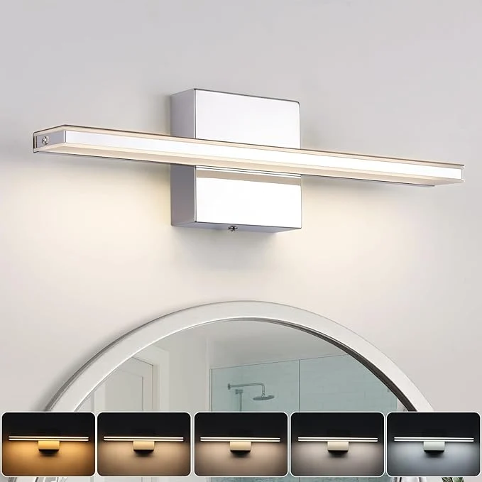 Premium Modern Bathroom Vanity Light 15.7 inch 12W Dimmable 5CCT Led Bath Lights Versatile