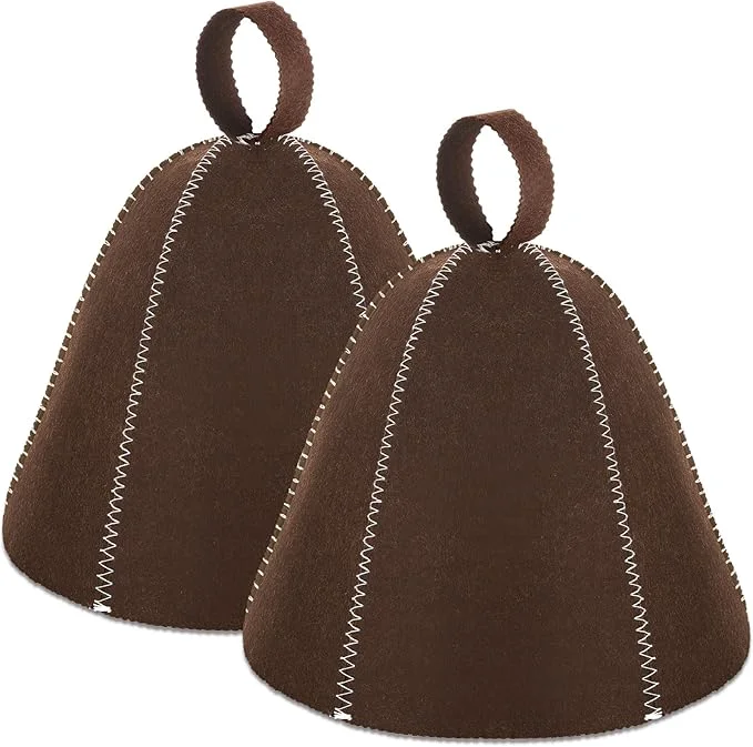 Long-Lasting JaGely Sauna Hat for Men Women Sauna Hat Vaporarium Cap Russian Banya Cap for Carefully Designed