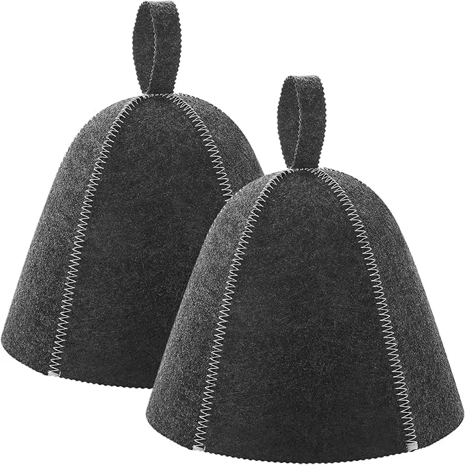 Pure JaGely Sauna Hat for Men Women Sauna Hat Vaporarium Cap Russian Banya Cap for Optimized