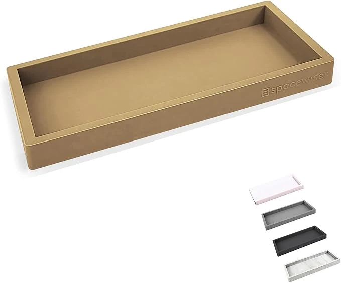 World-Class Spacewiser Countertop and Vanity Tray – Small 7.7 Silicone Soap Dispenser Trays High-End