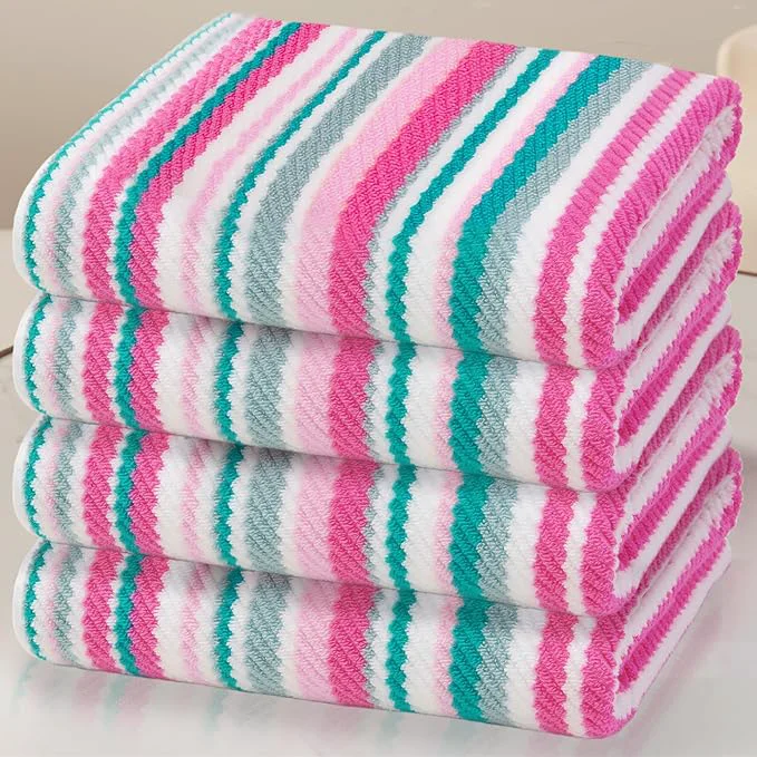 Practical VOOVA MOVAS Cotton Bath Towels Set of 4 Soft Absobent Lightweight Flexible