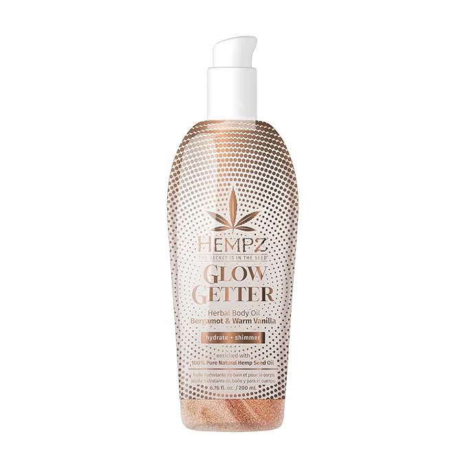 Authentic Hempz Glow Getter Hydrating Body Oil Quality