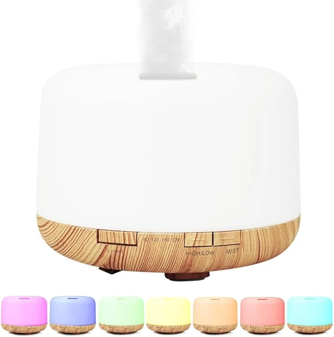 Certified 500ml Premium Essential Oil Diffuser Quiet 4-in-1 Ultrasonic Aromatherapy Solid