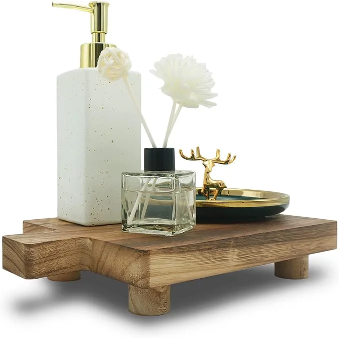 Sustainable Handmade Wooden Tray Practical Bathroom and Kitchen Decoration Unique