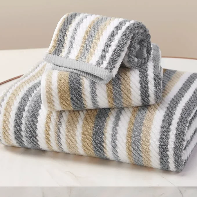 Recyclable Cotton Towels Set of 3 1 Absorbent Hand 16 x27 1 Lightweight Washcloth Genuine