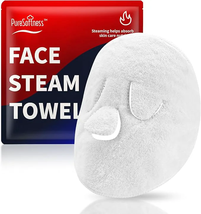 Trusted Face Steam Towel with Headband. Reusable Facial Steamer Spa Towels Easy-to-Use