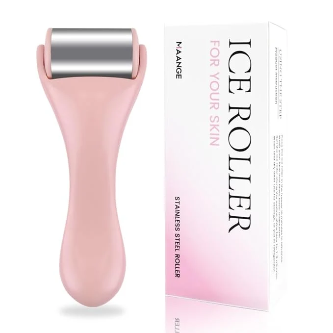 Premium MAANGE Ice Roller for Face 1 Piece Stainless Steel Facial Roller Ice Face Durable