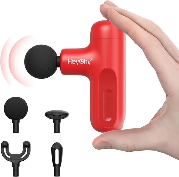 Next-Generation HEYCHY Super Mini Massage Gun Deep Tissue Handheld Percussion Massager Modern