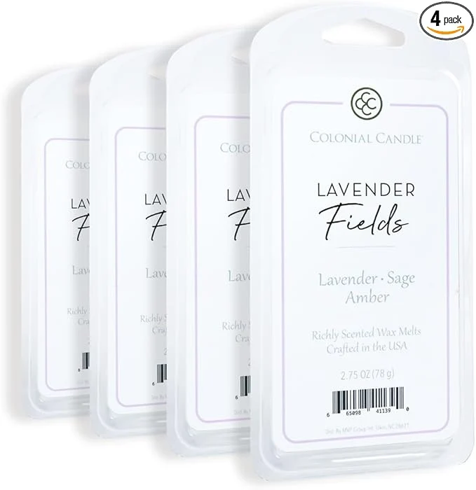 Casual Colonial Candle Lavender Fields Scented Wax Melts Wax Melt Warmer Cubes Premium